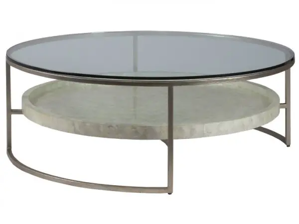 Signature Designs Cumulus Capiz Large Round Cocktail Table