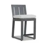 Redondo Barstool in Cast Silver, No Welt