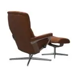 Stressless® Mayfair (M) Cross Base Recliner with Ottoman - Image 4