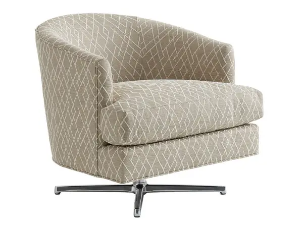 Graves Swivel Chair - Polished Chrome 7654-11PSW