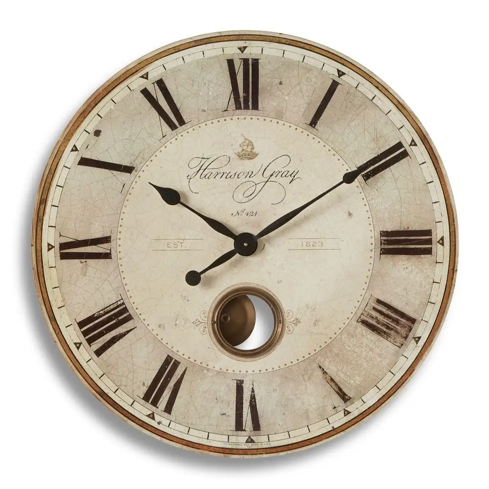 d0929ac1b459c6f4b6e083fff320a97f Harrison Gray 23" Wall Clock - Image 1