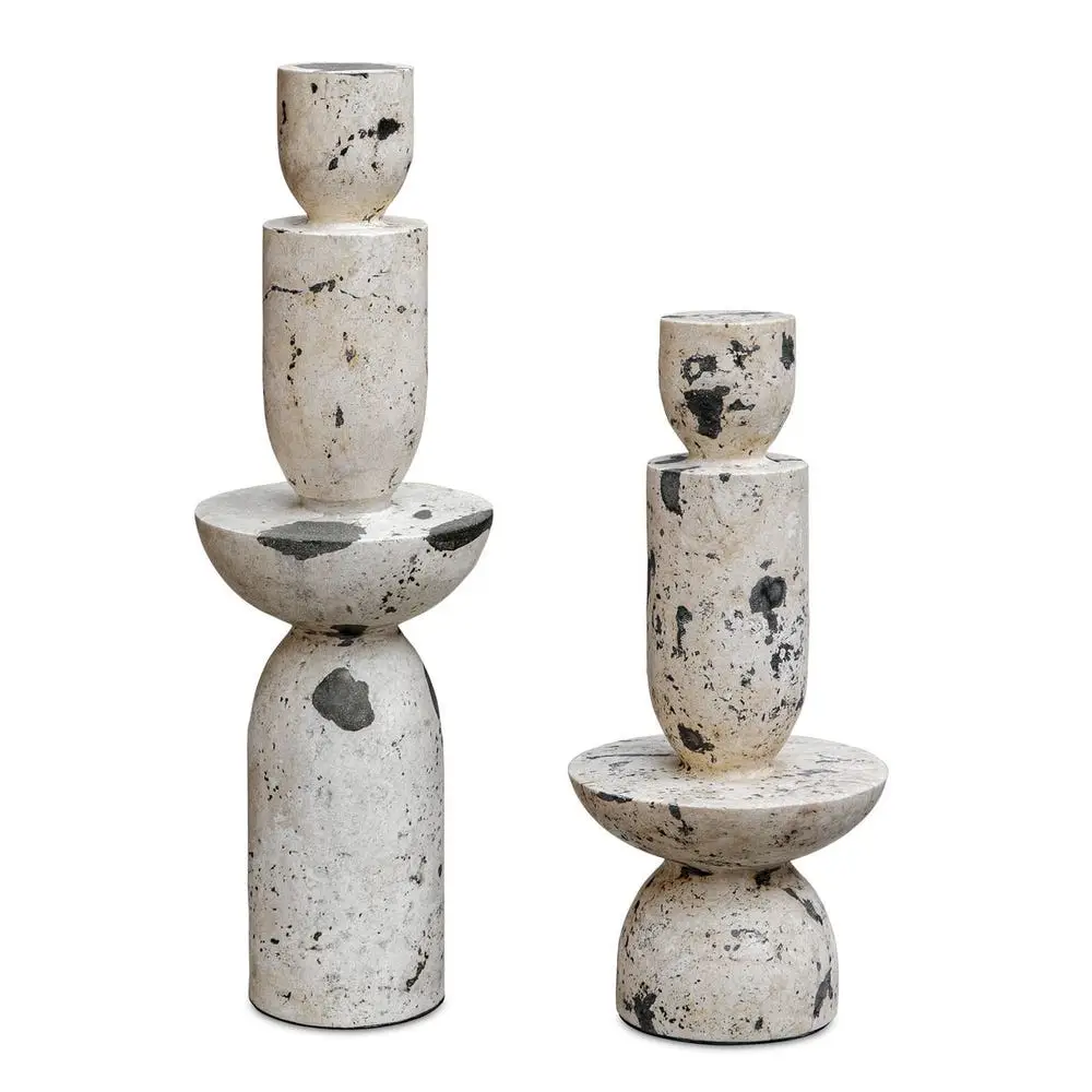 d40c469f1dd5391b5703ea50ee5f8376 Nouveau Tower Indoor-outdoor Sculptures, S/2 - Image 1