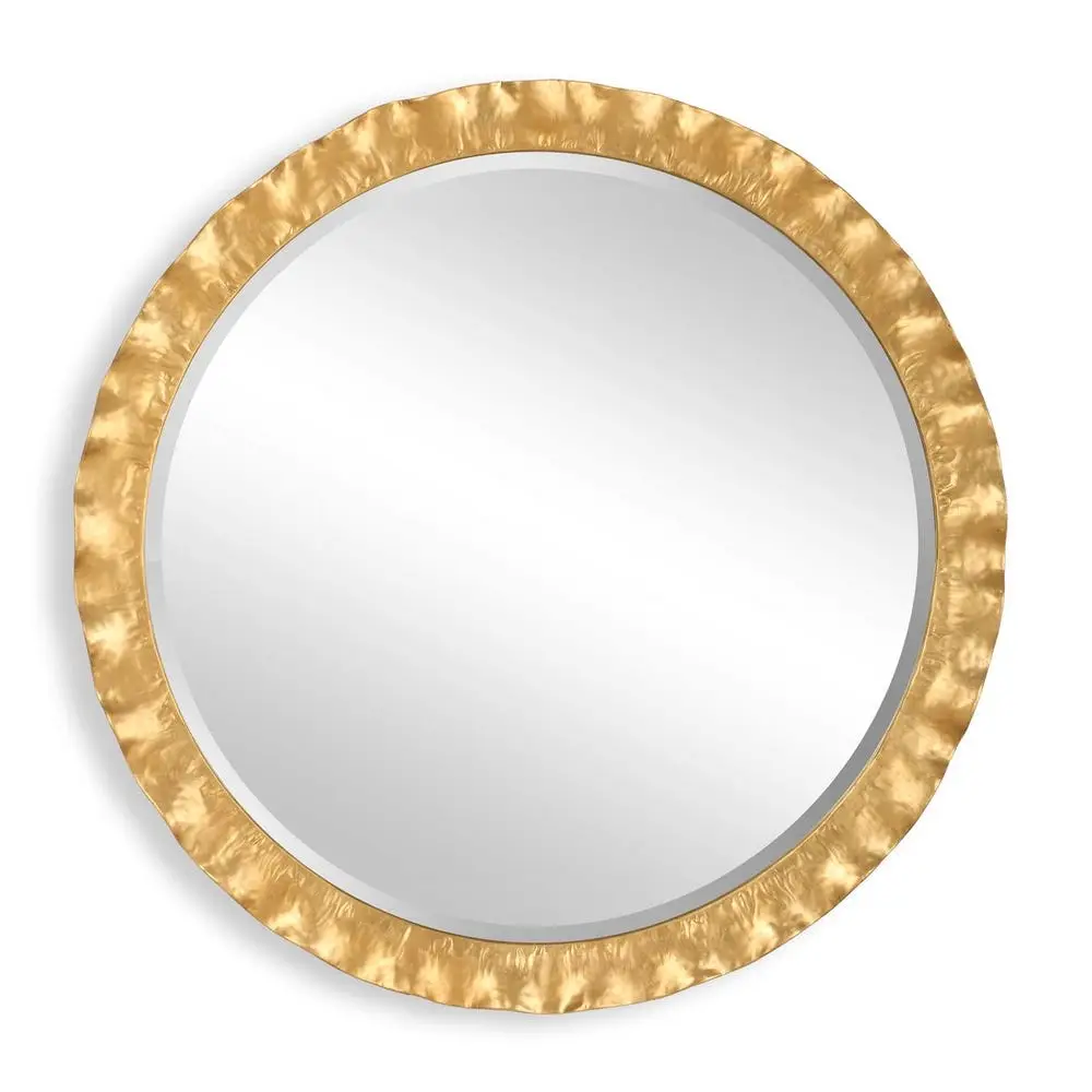 d6261adc736e0122fdef143569589657 Haya Round Mirror, Gold - Image 1