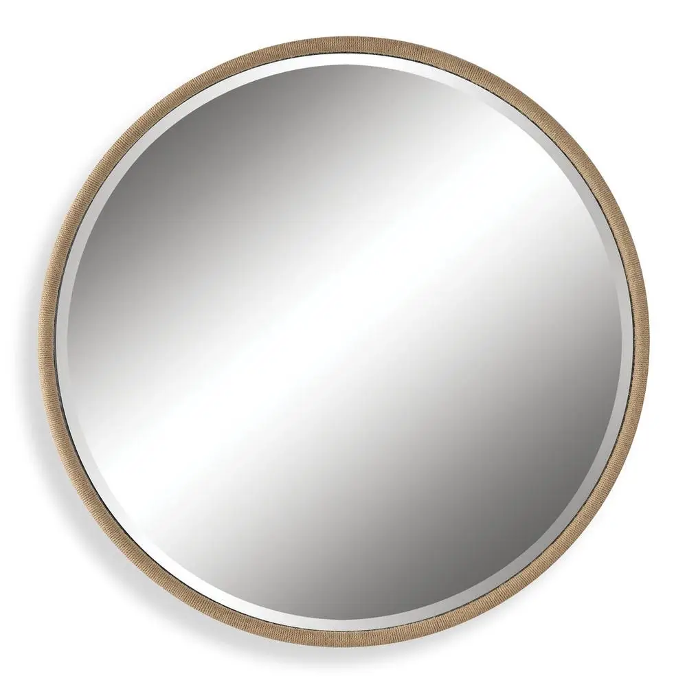 dad54dcd4785e24643574d205bb06c99 Ranchero Round Mirror, Natural - Image 1