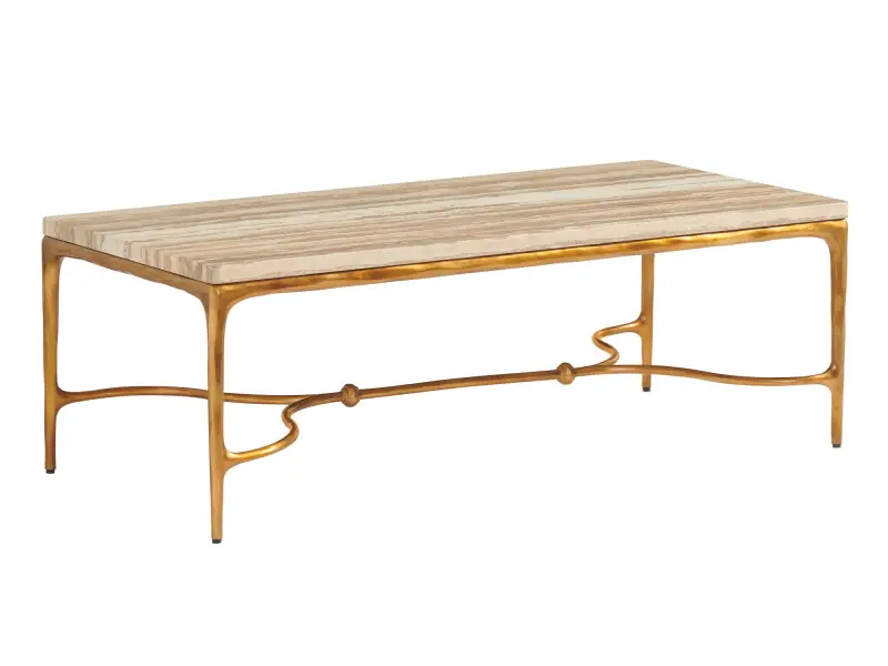 e25843556deba9198b20d1e6c3f608b9 Menlo Park Rectangular Cocktail Table With Stone Top 740-945 - Image 1