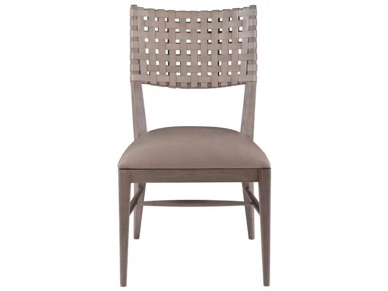 e5464185b1070bda24137462165129a6 Cohesion Program Milo Leather Side Chair 2002-880-41 - Grigio - Image 1