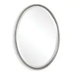 Sherise Oval Mirror, Nickel