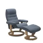 Stressless® Opal (M) Classic Base Recliner with Ottoman