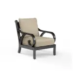 Monterey Club Chair in Linen Stone w/ Selt Welt