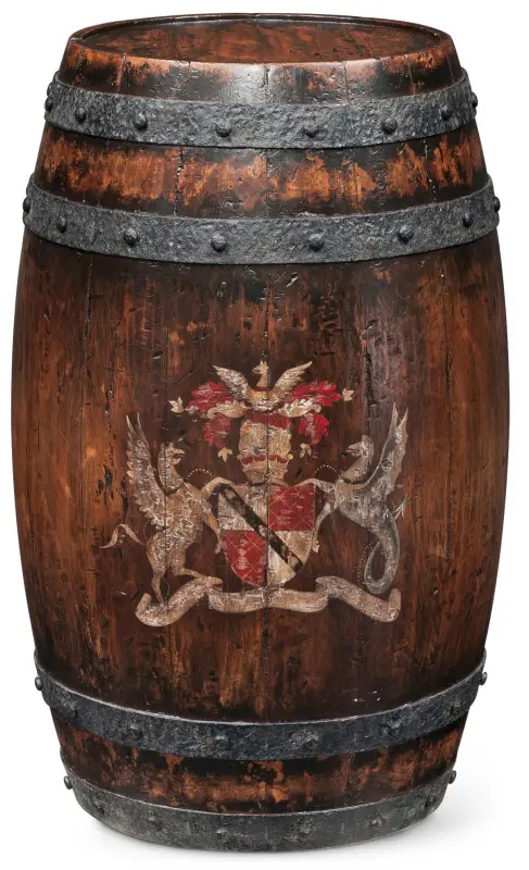 f96d8e192c33bcbf8c2cc414c38a3a03 Althorp - Victory Oak - Talbot Barrel Accent Table - Image 1