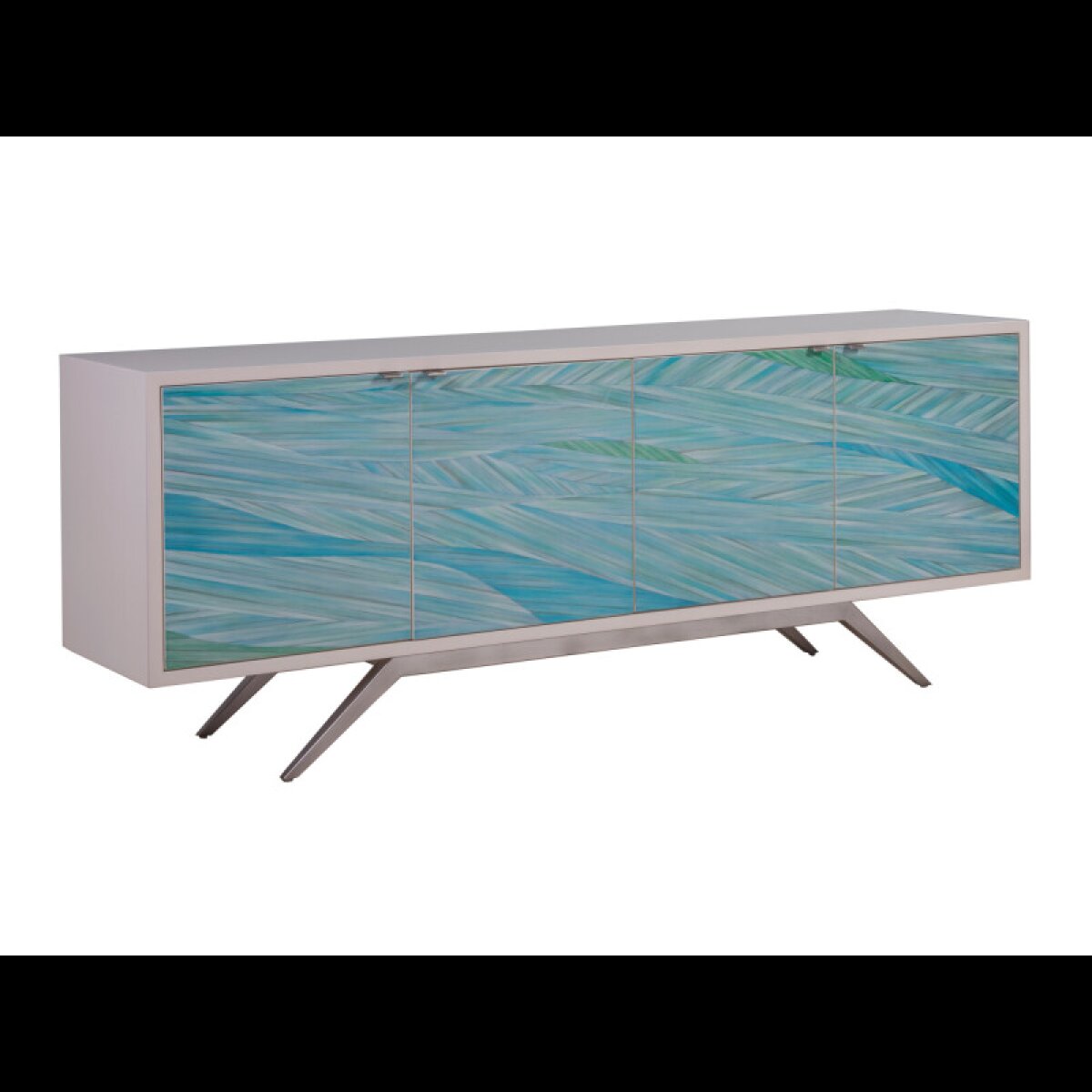 72795d8b97aaf29bac7bc008b46cb014 Signature Designs Blue Wave Media Console - Image 1